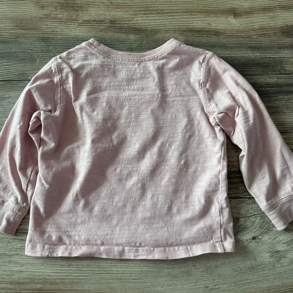 L.L. Bean Pink Long Sleeve Tee with Evergreen Design - Picture 3 of 3